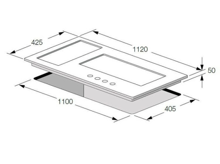 Варочная поверхность Fulgor Milano QH 1124 G WK нержавеющая сталь