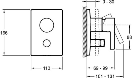 Смеситель JACOB DELAFON Stillness E98723-CP