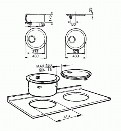 Кухонная мойка SMEG 10i3p