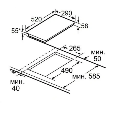 Варочная поверхность MAUNFELD AVI3021BK