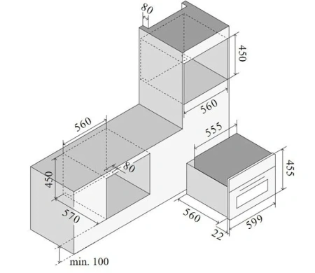 Духовой шкаф ILVE 645GHSW1/BK