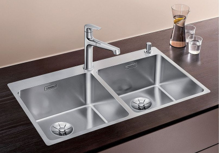 Кухонная мойка Blanco ANDANO 400/400-IF-A нерж. сталь зеркальная полировка с кл.-авт. InFino (арт.52