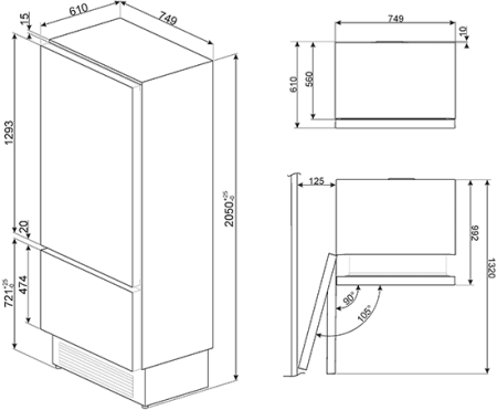 Холодильник SMEG RI76LSI