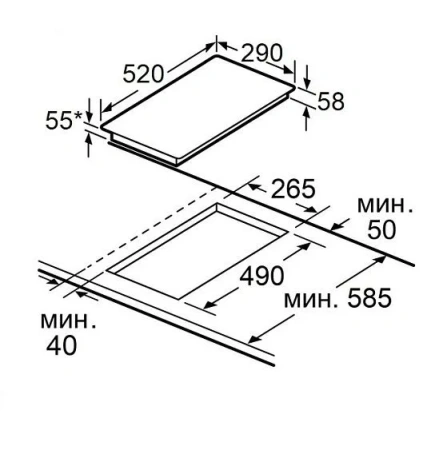 Варочная поверхность MAUNFELD AVI3023SBK
