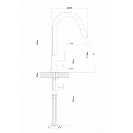 Смеситель FLORENTINA ВИТА FL капучино 313.03H.1223.306