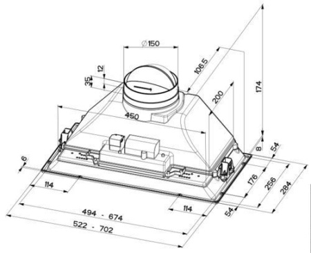 Вытяжка Faber INCA PLUS HCS LED X A70