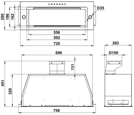 Вытяжка KANZLER D 520 B