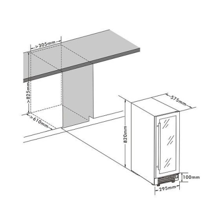 Винный шкаф CELLAR PRIVATE CP020-1TWH — фото