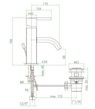 Смеситель FIORE XS 71CR7730