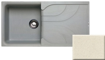 Мойка кухонная Elleci EGO 480 granitek 62 Bianco Antico