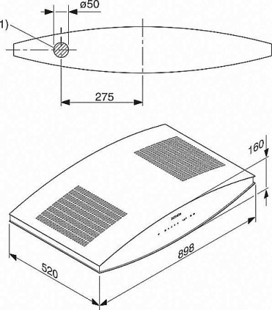 Вытяжка MIELE DA7090W BRWS/SW