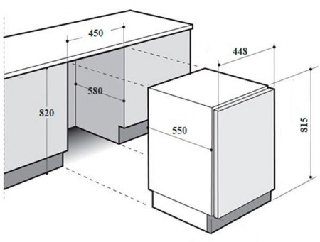 Посудомоечная машина MONSHER MD 452 B
