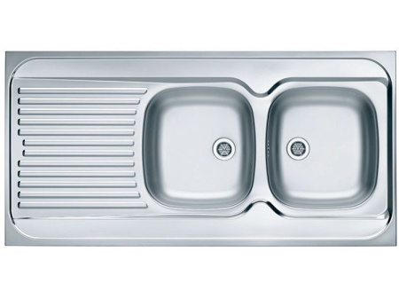 Кухонная мойка ALVEUS Classic 100 NAT-60 1200X600 правая (в комплекте с сифоном)