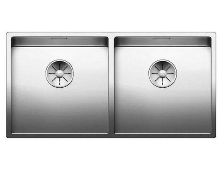 Кухонная мойка BLANCO CLARON 400/400-U нерж.сталь зеркальная полировка с отв. арм. InFino (арт.521618)