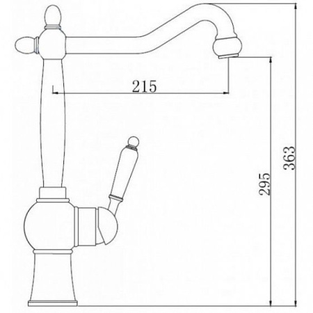 Смеситель KAISER Wood 61033