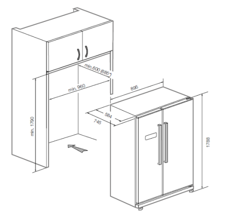 Холодильник GRAUDE SBS 180.1 E