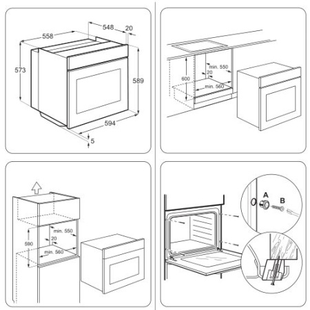 Духовой шкаф ZANUSSI zob 35712 xk