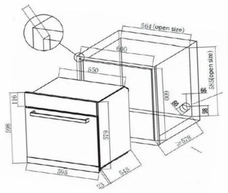Духовой шкаф DELONGHI DEO 615 NB TENNA