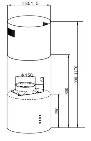 Вытяжка MAUNFELD Lee Light Isla 35 белый (в 1-й коробке)