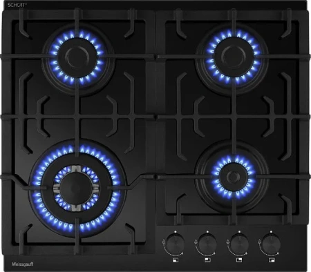 Варочная поверхность WEISSGAUFF HGG 641 BGSV Nano Glass
