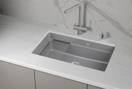 Кухонная мойка GRANULA KS-7303iU алюминиум