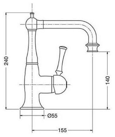 Смеситель BUGNATESE Denver BN.DNV-6413BR бронза