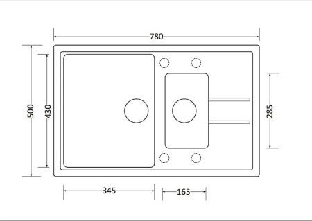 Кухонная мойка KUPPERSBERG MODENA 1,5B1D GREY