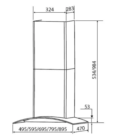 Вытяжка DACH MODESTA 60 inox
