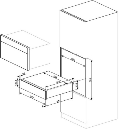 Подогреватель посуды SMEG CPR915P
