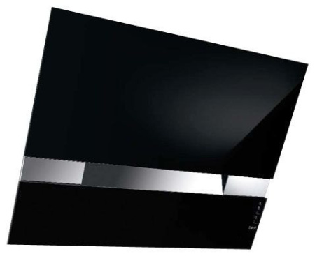 Вытяжка BEST KITE BLACK 80 нерж.сталь/черное стекло 07F20400A