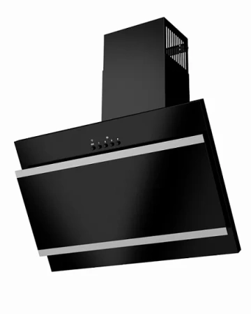 Вытяжка MAUNFELD Tower G 60 BLACK+SATIN strips (черный+черное стекло+сатин вставки)