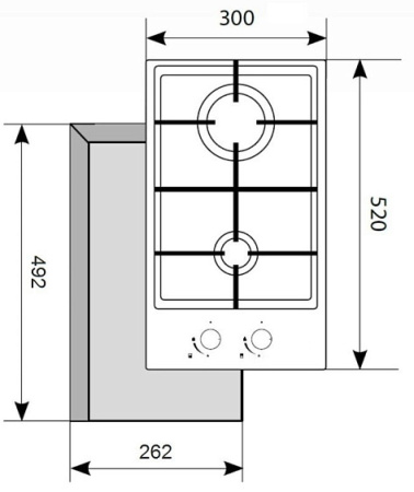 Варочная панель AKPO PGA 302 FXE