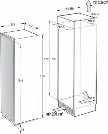 Холодильник GORENJE GDR 5182A1