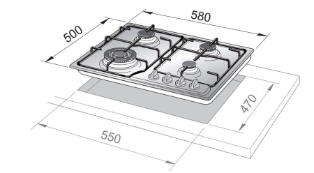 Варочная поверхность DELONGHI DFI 46 ASDV RUS