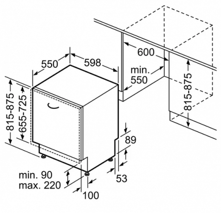 Встраиваемая посудомоечная машина BOSCH SMV68TX03E