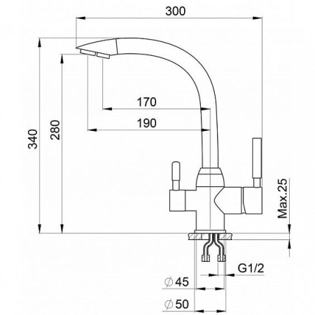 Смеситель GRANULA GR-3167 эспрессо