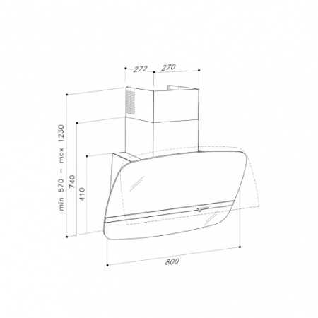 Вытяжка SIRIUS SLTC91 B