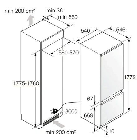 Холодильник ASKO RBC276SND1.P
