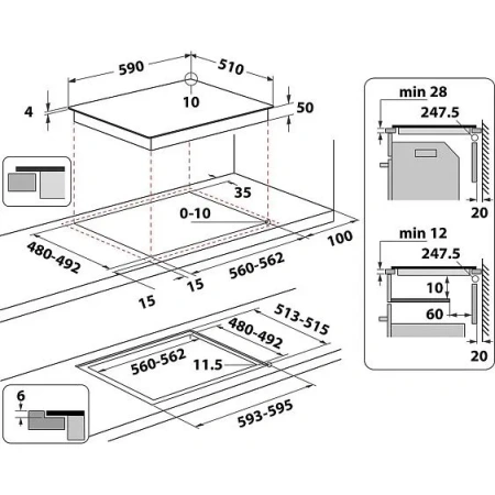 Варочная поверхность WHIRLPOOL WLS1360NE