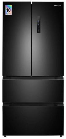 Холодильник MEFERI MFR83BLACK IX TOTAL NO FROST FRENCH DOOR COMFORT
