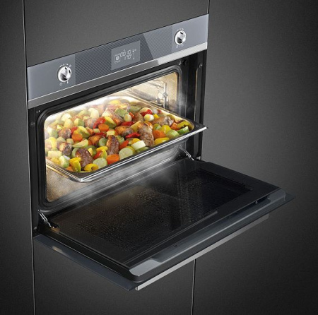 Духовой шкаф электрический компактный SMEG SF4102VCS