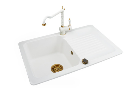 Смеситель KUPPERSBERG londra kg2471 white alabas/br