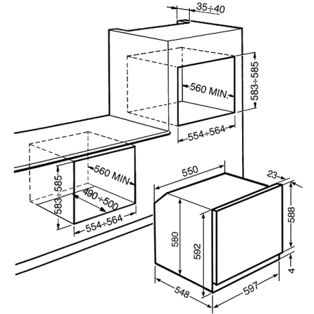 Духовой шкаф SMEG sfp805ao
