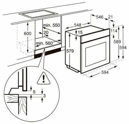 Духовой шкаф AEG BSJ 731470 X нержавеющая сталь