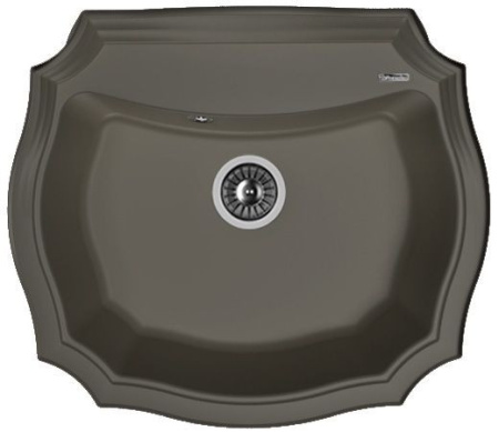 Кухонная мойка FLORENTINA Эмилия 640 антрацит (20.355.D0640.302)