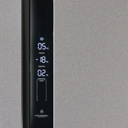 Холодильник Ginzzu NFK-610 темно-серый