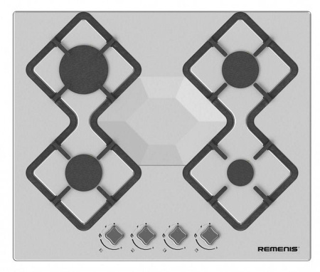 Встраиваемая газовая варочная панель Remenis REM-2150 inox