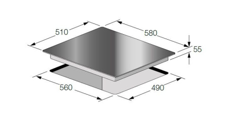 Варочная панель FULGOR CH 604 ID TS BK