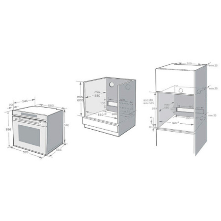 Духовой шкаф KORTING OKB 1360 CSGW MW