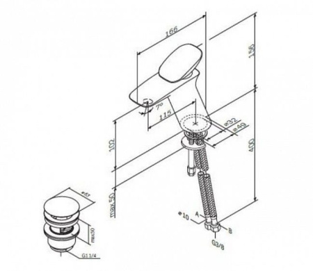 Смеситель AM.PM Spirit V2.0 F70A82100 хром